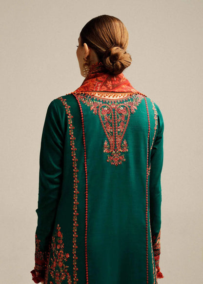 Hussain Rehar Airjet Lawn Casual Suit – Embroidered Shirt + Printed Dupatta + Trouser | Stitched or Unstitched