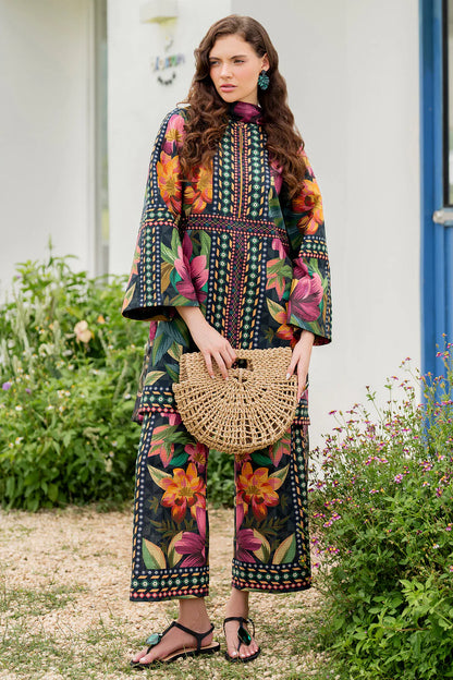 Jazmin Swiss Lawn Casual Suit – Digital Printed Shirt + Digital Dupatta + Trouser | Stitched or Unstitched