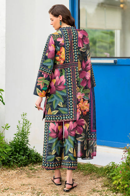 Jazmin Swiss Lawn Casual Suit – Digital Printed Shirt + Digital Dupatta + Trouser | Stitched or Unstitched