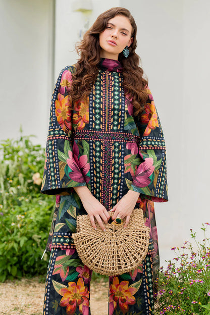 Jazmin Swiss Lawn Casual Suit – Digital Printed Shirt + Digital Dupatta + Trouser | Stitched or Unstitched