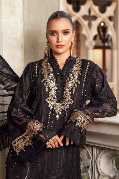 Maria B Chikankari Lawn Formal Suit – Chikankari Shirt + Printed Dupatta + Trouser | Stitched or Unstitched