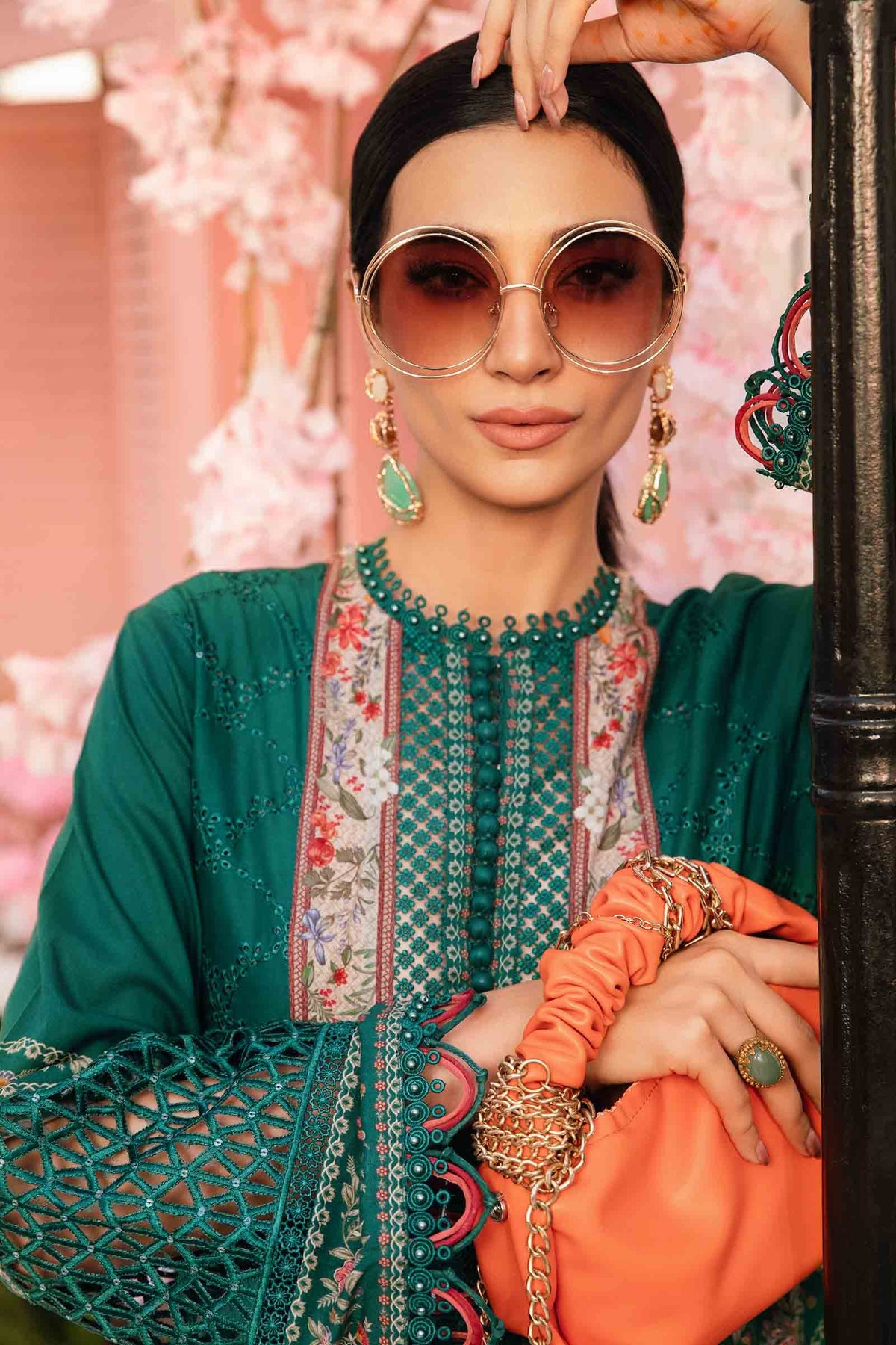 Maria B Printed Lawn Summer Suit – Digital Print Shirt + Printed Dupatta + Trouser | Stitched or Unstitched